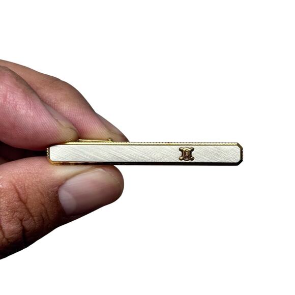 Celine Two-Tone Tie Clip - Picture 11 of 11